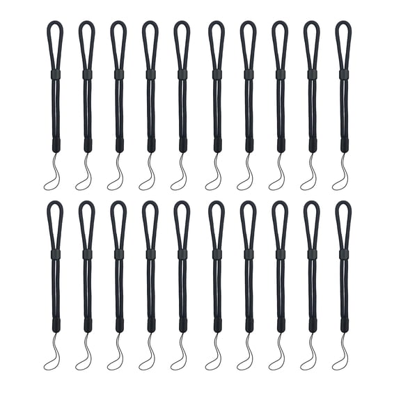 Allytechgroup 20 PCS Wrist Lanyard, 7.7 inch Hand Wrist Strap Lanyard, Adjustable Nylon Wristlet Straps for Cell Phone, Camera, GoPro, PSP, USB Flash Drives, Flashlight, Wallet, ID Name Tag Badge