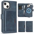 thumbnail image 1 of Allytechgroup 3 in 1 Wallet Case for Apple iPhone 14 Plus, Detachable Back Cover & Cards Holder Compatible with Mag-safe Shockproof RFID Blocking Stand Phone Case for iPhone 14 Plus, Blue, 1 of 8