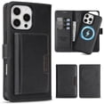 thumbnail image 1 of Allytechgroup 3 in 1 Wallet Case for Apple iPhone 16 Pro Max, Detachable Back Cover & Cards Holder Compatible with Mag-safe Shockproof RFID Blocking Stand Phone Case for iPhone 16 Pro Max, Black, 1 of 8