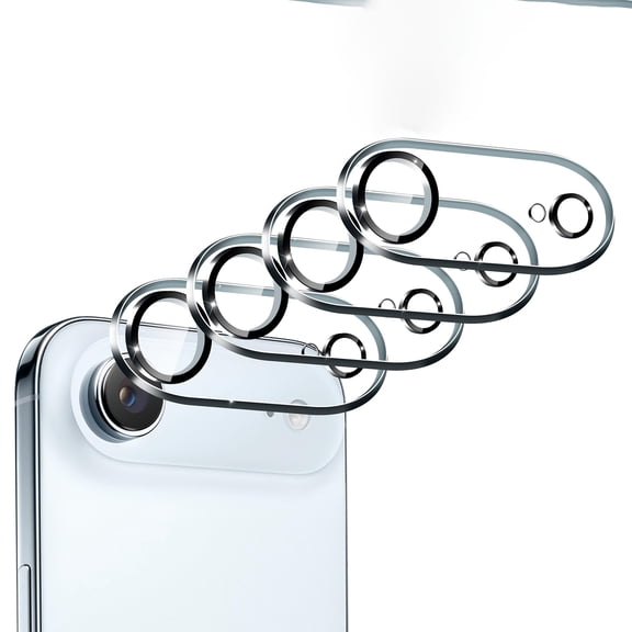 Allytechgroup 4 Pack Camera Lens Protector for iPhone Air 6.5", HD Clear Tempered Glass Scratch-Resistant Case Friendly Lens Screen Cover for Apple iPhone Air, Clear