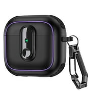 Allytechgroup for AirPods 4 Case Cover 2024 with Keychain, Compatible with AirPods 4th Generation Case (2024), Compatible with MagSafe, Powerful Drop Protection for AirPod 4 Case, Black