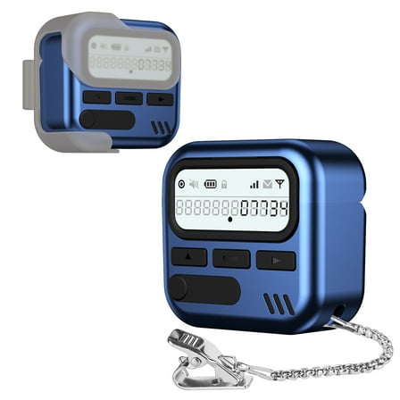 Allytechgroup AirPods 4th Gen Case 2024, with Metal Chain & Belt Clip Drop Protection Anti-Scratch Dustproof Support Wireless Charging Retro Stylish Case Cover for Apple AirPods 4, Blue