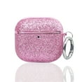 thumbnail image 1 of Allytechgroup for AirPods 4th Gen Case with Keychain, Slim Shockproof Bling Glitter Cover for Women Girls Anti-Scratch PC+TPU Protective Case with Precise Cutouts & Comfortable Grip, Pink, 1 of 8