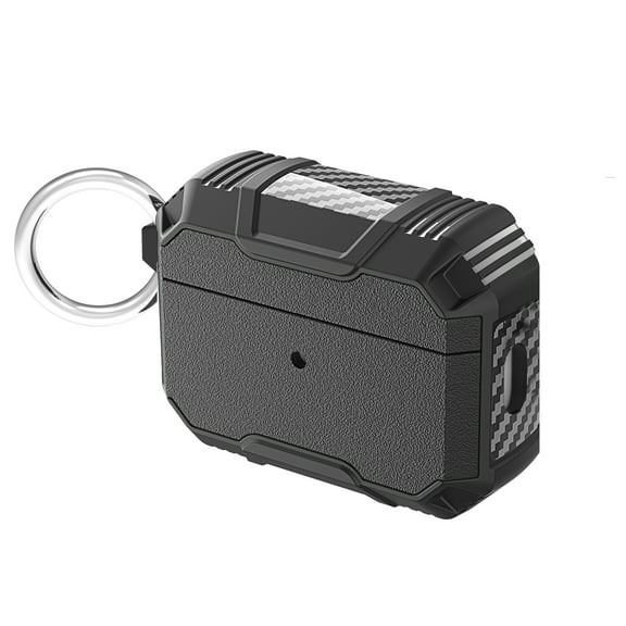 Allytechgroup Airpods 3rd Generation Case 2021, Rugged Protective Shockproof Keychain Wireless Charging Support Case Cover for Apple Airpods 3rd Gen - Black