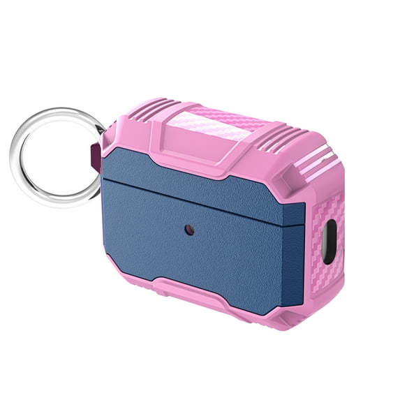 Allytechgroup Airpods 3rd Generation Case 2021, Rugged Protective Shockproof Keychain Wireless Charging Support Case Cover for Apple Airpods 3rd Gen - Rose+Blue