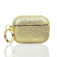 thumbnail image 1 of Allytechgroup for Airpods Pro 2nd Gen (2022) Case with Keychain, Shockproof Bling Glitter Cover for Women Girls Anti-Scratch PC+TPU Protective Case with Precise Cutouts & Comfortable Grip, Gold, 1 of 8