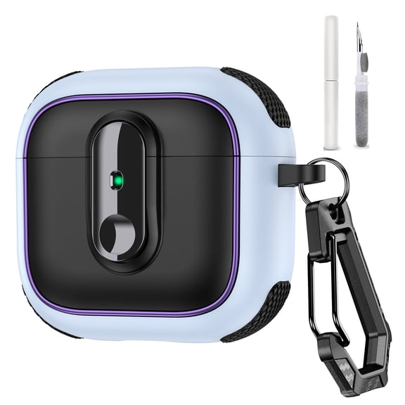 Allytechgroup for Airpods Pro 3 with Keychain & Cleaning Kit, for Airpods Pro 3rd Gen (2025) Case, Compatible with MagSafe Lightweight Powerful Drop Protection for Women Men, Skyblue