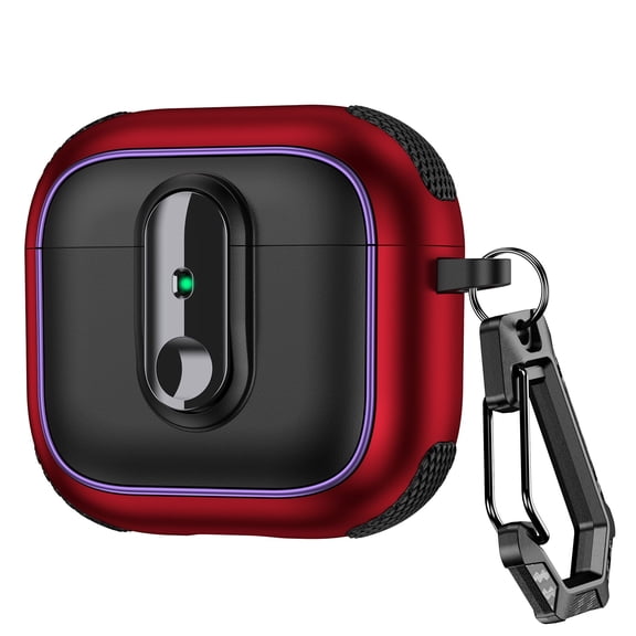 Allytechgroup for Airpods Pro 3rd Gen (2025) with Keychain, Compatible with MagSafe Lightweight Powerful Drop Protection Shockproof Bumper for Airpods Pro 3 Women Men, Red