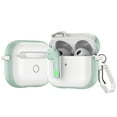 thumbnail image 1 of Allytechgroup for Apple AirPods 3rd Gen (2021) Case Cover, Silicone Case with Keychain Compatible with Magsafe Shockproof Full Body Cover for AirPods 3rd Gen (2021) for Women Men, Mint, 1 of 7