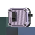 thumbnail image 1 of Allytechgroup for Apple Airpods 2nd Gen / 1st Gen Case with Keychain, [MagSafe Wireless Charging] Military Protective Case with Lanyard for Airpods 2nd Gen / 1st Gen, Purple, 1 of 7