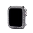 thumbnail image 1 of Allytechgroup Apple Watch 4 5 6 SE 40mm Case, Glitter Bling Dual-Row Rhinestone Hard Shell Cover Girly Stylish Luxury Watch Case Cover for Apple Watch Series 4 5 6 SE 40mm, Black, 1 of 8