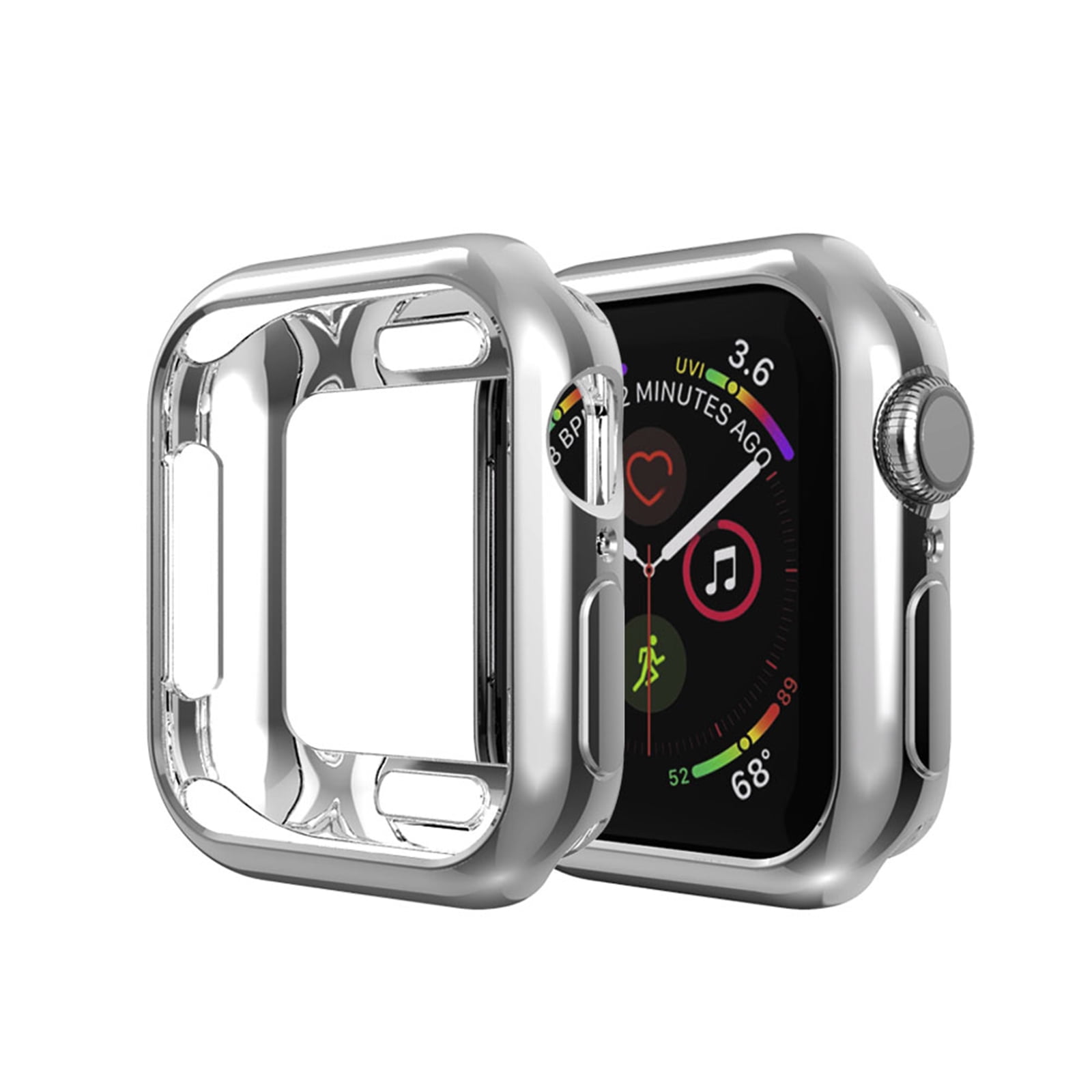Allytechgroup Apple Watch Case 40mm iWatch Series 6 5 4 SE TPU Anti Scratch Slim Fit Shockproof Bumper Case Cover for Apple Watch 40mm Series 6 5 4 SE Gray Walmart