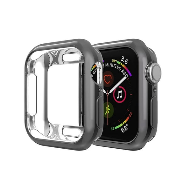 Allytechgroup Apple Watch Case 45mm iWatch Series 7 8 9, TPU Anti-Scratch Slim Fit Shockproof Bumper Case Cover for Apple Watch 45mm Series 7 8 9, Black