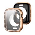 thumbnail image 1 of Allytechgroup for Apple Watch Series 11/10 42mm Case with Screen Protector, Support Wireless Charging Bling Sparkly Diamond Rhinestones Case for iWatch Series 11/10 42mm, Rosegold, 1 of 6