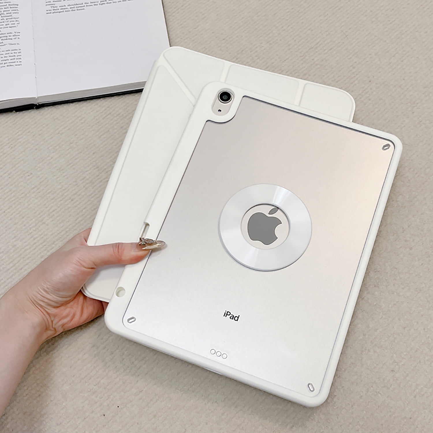 Apple iPad ホワイト 本体 スリーブカバー付き Allytechgroup-Apple-iPad-A16-