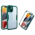 thumbnail image 1 of Allytechgroup for Apple iPhone 15 Case with Built-in Screen Protector, Full Body Protection Hard Acrylic Back Lightweight Scratch Resistant Clear Cover for iPhone 15 - Darkgreen, 1 of 7