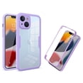thumbnail image 1 of Allytechgroup for Apple iPhone 15 Plus Case with Built-in Screen Protector, Full Body Protection Hard Acrylic Back Lightweight Scratch Resistant Clear Cover for iPhone 15 Plus - Purple, 1 of 7