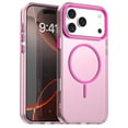 thumbnail image 1 of Allytechgroup for Apple iPhone 15 Pro Protective Case, [Compatible with Magsafe] Magnetic Back Cover PC+TPU Anti-Scratch Shock-Absorbent Anti-Fingerprint Matte Lightweight Non-Slip, Rose, 1 of 7