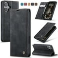 thumbnail image 1 of Allytechgroup for Apple iPhone 16 Case Slim Wallet Cover with Card Slots Holder/Cash Pocket [Magnetic Closure] PU Leather & TPU Flip Folio Kickstand Shockproof Stand Shockproof Retro Shell, Black, 1 of 11