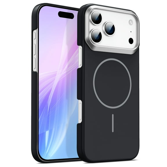 Allytechgroup for Apple iPhone 16 Plus Case, [Compatible with MagSafe ] Durable Soft TPU Back Shockproof Cover Hard Bumper Anti-Yellowing Magnetic Heavy Duty Drop Protection Phone Case, Black
