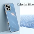 thumbnail image 1 of Allytechgroup for Apple iPhone 16 Pro Case, Electroplating Design Shockproof Slim Fit Anti-Scratch Bumper Phone Case Cover for iPhone 16 Pro for Women Men, Blue, 1 of 5