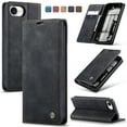 thumbnail image 1 of Allytechgroup for Apple iPhone 16e Case Slim Wallet Cover with Card Slots Holder/Cash Pocket [Magnetic Closure] PU Leather Flip Folio Kickstand Shockproof Stand Shockproof TPU Back Shell, Black, 1 of 13