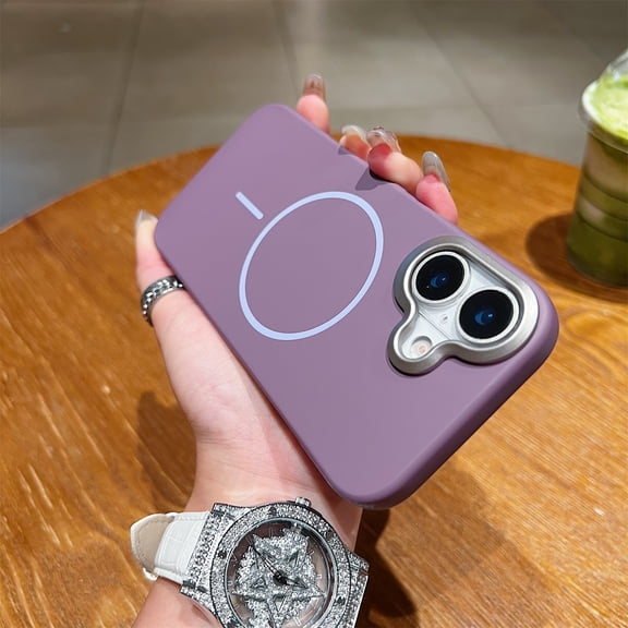 Allytechgroup for Apple iPhone 17 Case, [Compatible with MagSafe ] Durable Soft TPU Back Shockproof Cover & Hard Bumper Anti-Yellowing Magnetic Military Grade Drop  Protection Phone Case, Purple