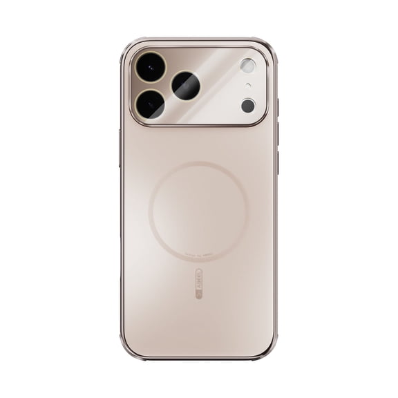 Allytechgroup Anti-Scratch Hard Shell Fashion Cell Phone Case with Protective Case Cover for Apple For iPhone 17 Pro Max, Gold