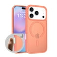 thumbnail image 1 of Allytechgroup for Apple iPhone Air Case, Matte Translucent Back Cover Compatible with Magsafe Slim Fit Shell with Camera Control Button Shockproof Phone Case for iPhone Air, Orange, 1 of 6