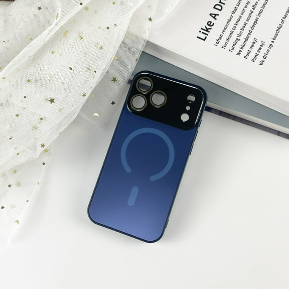Allytechgroup for Apple iPhone Air Case, Slim Shockproof Protective Back Cover PC+TPU Anti-Scratch Shock-Absorbent Anti-Fingerprint Matte Non-Slip [Compatible with Magsafe], Darkblue