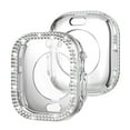 thumbnail image 1 of Allytechgroup Bling Bumper Case Compatible with Apple Watch Series 10 46mm Case, Crystal Diamond Rhinestone Protective Face Cover for iWatch 10 46mm, Clear, 1 of 6