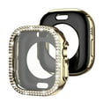thumbnail image 1 of Allytechgroup Bling Bumper Case Compatible with Apple Watch Series 6/5/4/SE 40mm Case, Crystal Diamond Rhinestone Protective Face Cover for iWatch Series 6/5/4/SE 40mm, Gold, 1 of 6