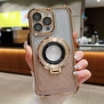 thumbnail image 1 of Allytechgroup Bling Case for iPhone 15 Plus with Kickstand, Built-in Camear Lens Protector Support Wireless Charging Shockproof Protective Magnetic Back Cover for iPhone 15 Plus, Gold, 1 of 6