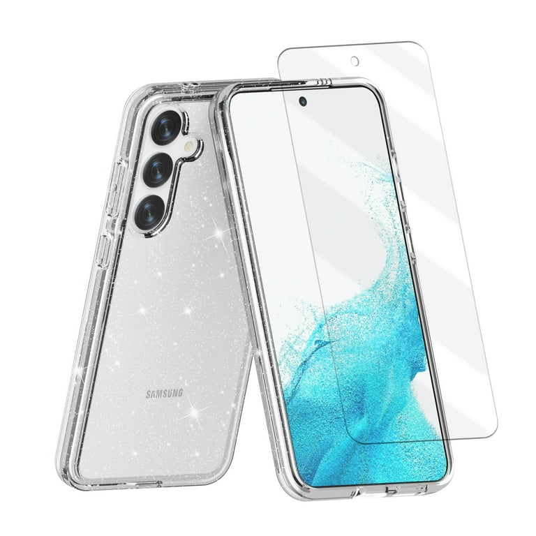 Allytechgroup Bling Glitter Case for Samsung Galaxy S24 with Pcs