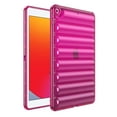thumbnail image 1 of Allytechgroup Bumper Case for Apple iPad 9th 8th 7th Generation Case, Soft TPU Stylish Ribbed Design Anti-Scratch Lightweight Rugged Shockproof Case for iPad 10.2" 2021/2020/2019, Rose, 1 of 7