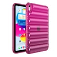 thumbnail image 1 of Allytechgroup Bumper Case for Apple iPad A16 11" 2025 11th Gen/ iPad 10th Generation 2022 10.9" Case, Soft TPU Stylish Ribbed Design Rugged Shockproof Case for iPad 11th 10th Gen, Rose, 1 of 7