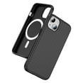 thumbnail image 1 of Allytechgroup Carbon Fiber Case for iPhone 15, Slim Lightweight Magnetic Back Cover Support Wireless Charging Non-Slip Shockproof Anti-Scratch for iPhone 15 Women Men, Black, 1 of 9