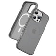 thumbnail image 1 of Allytechgroup Carbon Fiber Case for iPhone 16 Pro, Slim Lightweight Magnetic Back Cover Support Wireless Charging Non-Slip Shockproof Anti-Scratch for iPhone 16 Pro Women Men, Gray, 1 of 8