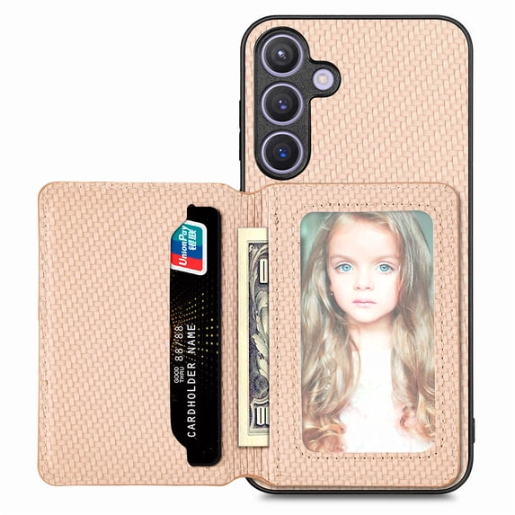 Allytechgroup Card Holder Wallet Case for Samsung Galaxy A25 5G, RFID Blocking Premium PU Leather Slim Fit Cash Pocket Shockproof Wallet Phone Case Cover for Samsung Galaxy A25 5G, Khaki