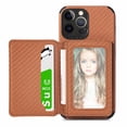 thumbnail image 1 of Allytechgroup Card Holder Wallet Case for iPhone 16 Pro, RFID Blocking Premium PU Leather Slim Fit Cash Pocket Shockproof Wallet Phone Case Cover for iPhone 16 Pro, Brown, 1 of 11