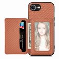 thumbnail image 1 of Allytechgroup Card Holder Wallet Case for iPhone 16e, RFID Blocking Premium PU Leather Slim Fit Cash Pocket Shockproof Wallet Phone Case Cover for iPhone 16e, Brown, 1 of 8