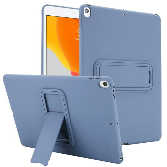 Allytechgroup Case for 10.5” iPad Air 3rd Gen 2019 / iPad Pro 2017 with Shock-Absorbent TPU, Hard PC Back Cover Kickstand Precise Cutouts and Cleaning Cloth + Stylus in Random Color, Lavendergray