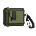 thumbnail image 1 of Allytechgroup Case for AirPods 3rd Gen (2021) with Keychain, Support Wireless Charging Strong Drop Protection Full-Body Shockproof Anti-Scratch Protective Cover for AirPods 3, Army, 1 of 9