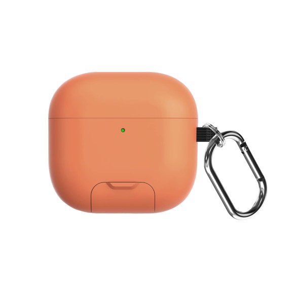 Allytechgroup Case for Apple AirPods 4th Generation Cover 2024, PC Phone Stand Design with Keychain Shockproof Wireless Charging Support Dustproof Earbuds Case for AirPods 2 2024, Orange