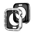 thumbnail image 1 of Allytechgroup Case for Apple Watch Series 10 42mm, Bling Sparkly Diamond Rhinestones Support Wireless Charging No Screen Protector Shockproof Case for iWatch Series 10 42mm, Silver, 1 of 6