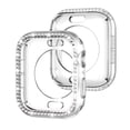 thumbnail image 1 of Allytechgroup Case for Apple Watch Series 10 42mm, Bling Sparkly Diamond Rhinestones Support Wireless Charging No Screen Protector Shockproof Case for iWatch Series 10 42mm, Clear, 1 of 6
