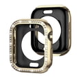 thumbnail image 1 of Allytechgroup Case for Apple Watch Series 6/5/4/SE 40mm, Bling Sparkly Diamond Rhinestones Support Wireless Charging No Screen Protector Shnockproof Case for iWatch Series 6/5/4/SE 40mm, Gold, 1 of 6