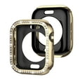 thumbnail image 1 of Allytechgroup Case for Apple Watch Series 9/8/7 45mm, Bling Sparkly Diamond Rhinestones Support Wireless Charging No Screen Protector Shnockproof Case for iWatch Series 9/8/7 45mm, Gold, 1 of 6