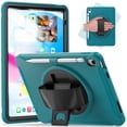 thumbnail image 1 of Allytechgroup Case for Apple iPad 11th Gen 11" 2025/ iPad 10th Gen 10.9" 2022, Build-in Pencil Holder Rotaing Stand Heavy Duty Shockproof Kids Friendly Hand Strap Tablet Cover for iPad 11/ iPad 10, 1 of 1