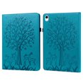 thumbnail image 1 of Allytechgroup Case for Apple iPad Air 11 Inch M3 M2 2025/2024/ iPad Air 5th 4th Gen 10.9", PU Leather Shockproof Flip Cover with Tree & Deer Pattern, Stand Feature & Elastic Band, Blue, 1 of 10